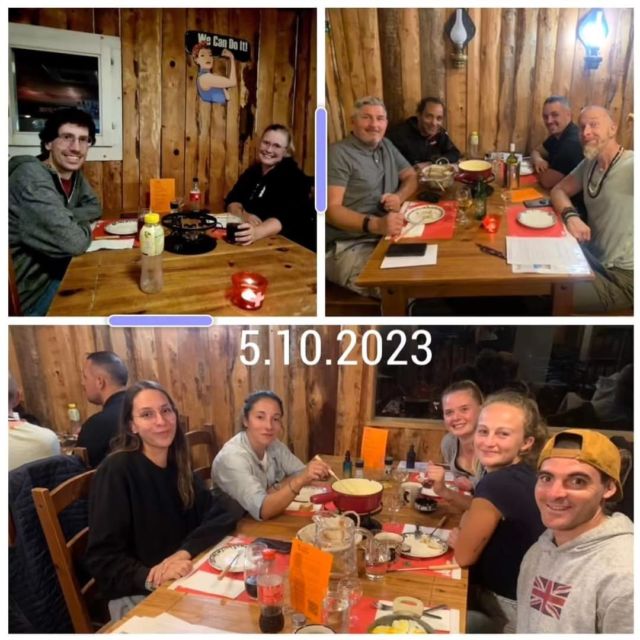 🫕 Octobre, les fondues c’est parti !!!

Merci à nos 185 dégustateurs de fondue pour ce mois d’octobre 😀

💗Quel plaisir de commencer la 2ème édition de fondues 💗

Voici un joli bilan d’octobre en photos et en chiffre : 

185 personnes qui sont bien plus que des clients car venir manger la fondue au Refuge c’est aussi participer à notre mission pour aider la cause animale.

Des amoureux des animaux mais aussi des généreuses personnes !

Ce mois d’octobre a permis de récolter : CHF 750 de soutien flash en faveur de Sophie et Didi ainsi que chf 450.- de don libre
Soit 1’200.- de don en plus du bénéfice des fondues !

Merci à chacun de vous pour votre soutien ainsi qu’au 5 donateurs anonyme et à :
- Joelle V.
- Le duo Cabussat
- l’entreprise RMS sarl
- à Isabelle (de Brocciu) et son Claude S. 
- Ainsi qu’à l’écurie des Terrasses de Badian pour leur envelloppe

Désolée des 5 photos de groupe manquante 😉 à votre prochaine venue, apéro offert 😅